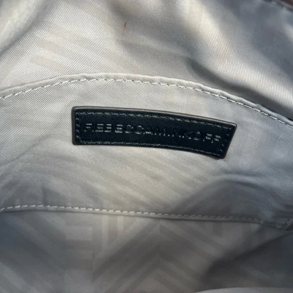 Rebecca Minkoff Mini M.A.C.Camel Suede & Leather Crossbody Bag w/a chain strap - Picture 11 of 12